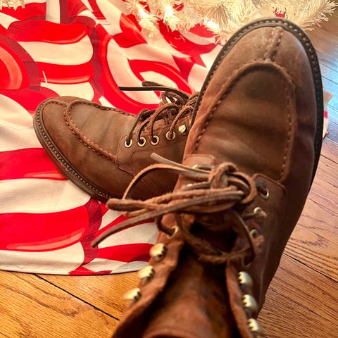 Grant Stone Ottawa Boot in C.F. Stead Tobacco Waxy Commander Suede