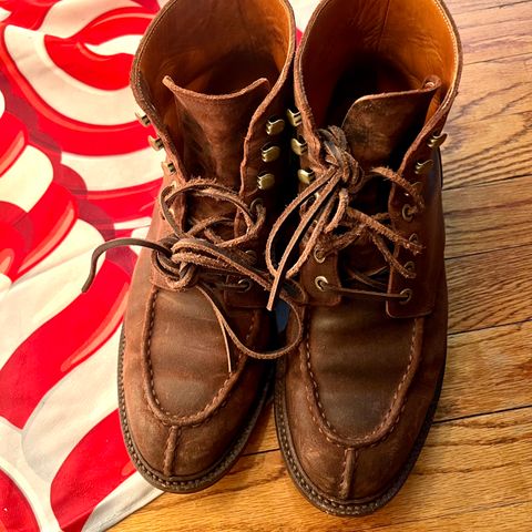 Grant Stone Ottawa Boot in C.F. Stead Tobacco Waxy Commander Suede