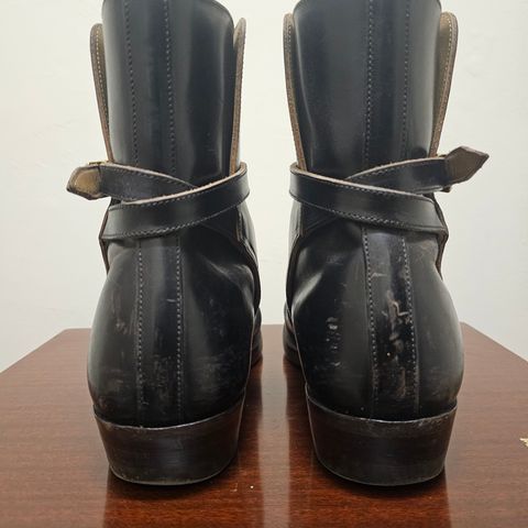 XBXS Jodhpur in Maryam Cuoio Horsebutt Overdyed Black
