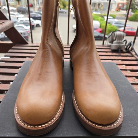 Rolling Dub Trio Casper Boot in Horween Natural Chromexcel