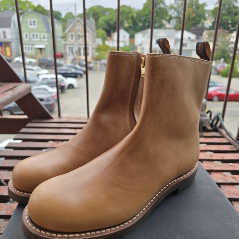 Rolling Dub Trio Casper Boot in Horween Natural Chromexcel