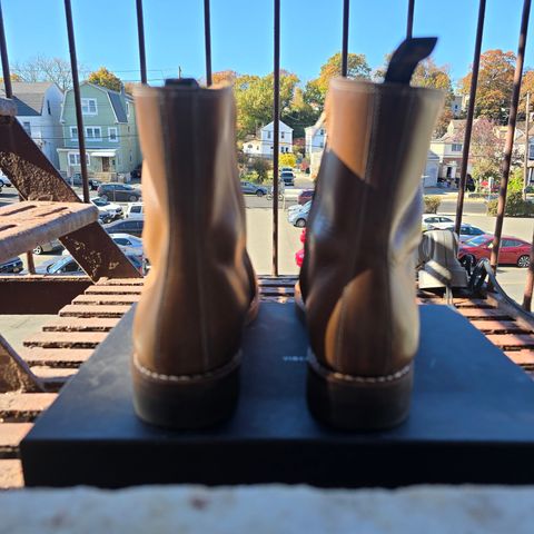 Rolling Dub Trio Casper Boot in Horween Natural Chromexcel