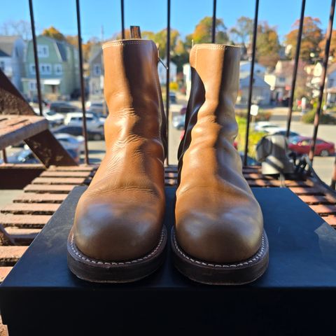 Rolling Dub Trio Casper Boot in Horween Natural Chromexcel
