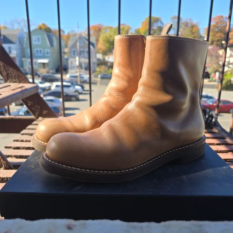 Rolling Dub Trio Casper Boot in Horween Natural Chromexcel