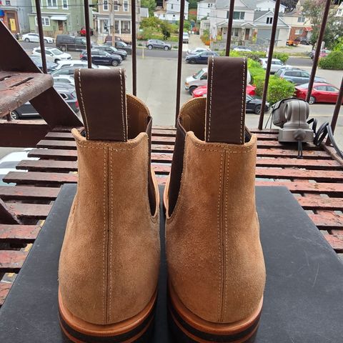 Briselblack The Seventh Chelsea Boot in Maryam Natural Reverse Horsebutt