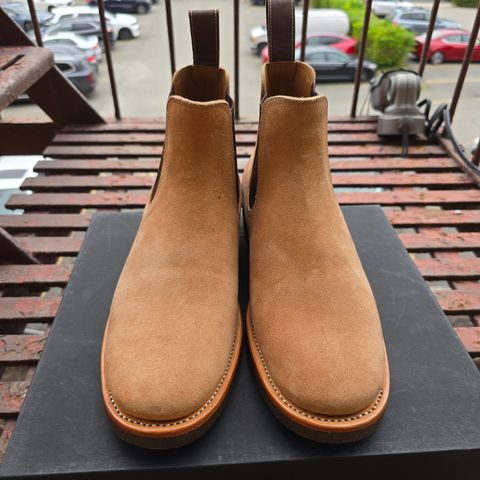Briselblack The Seventh Chelsea Boot in Maryam Natural Reverse Horsebutt