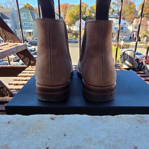 Briselblack The Seventh Chelsea Boot in Maryam Natural Reverse Horsebutt