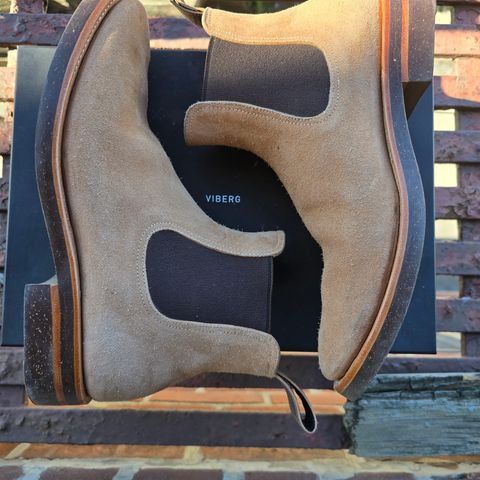 Briselblack The Seventh Chelsea Boot in Maryam Natural Reverse Horsebutt