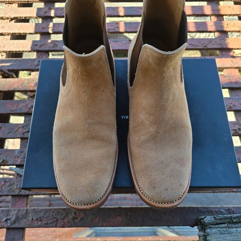 Briselblack The Seventh Chelsea Boot in Maryam Natural Reverse Horsebutt