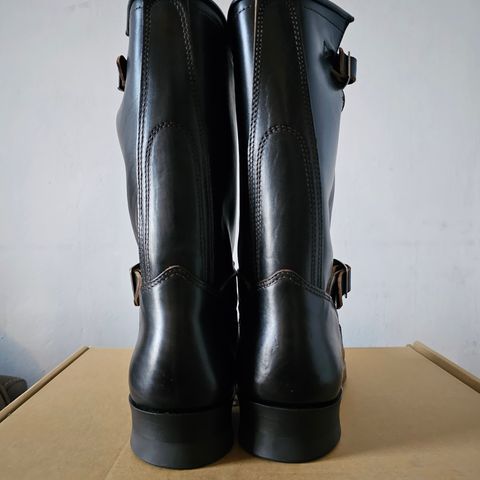SKOOB Wander Engineer Boots in Maryam Black Teacore Horsebutt