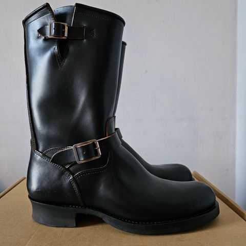 SKOOB Wander Engineer Boots in Maryam Black Teacore Horsebutt