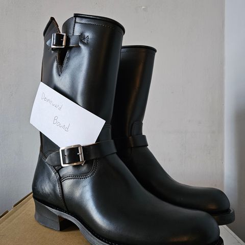 SKOOB Wander Engineer Boots in Maryam Black Teacore Horsebutt