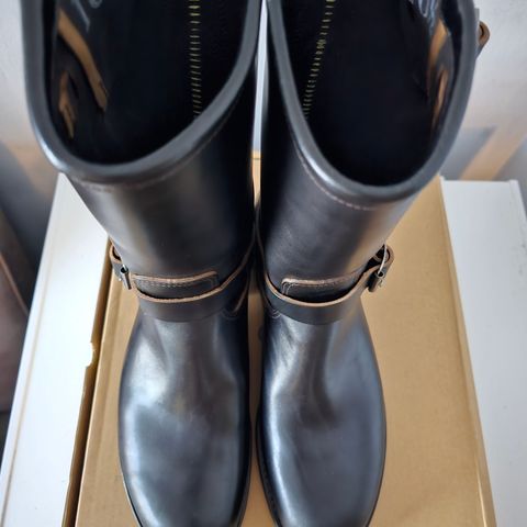 SKOOB Wander Engineer Boots in Maryam Black Teacore Horsebutt