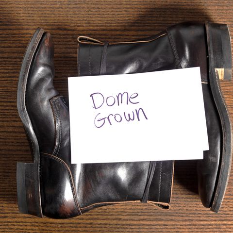 Rolling Dub Trio Griffin 8.5" Plain Toe Boots in Original Black Horsebutt #1010