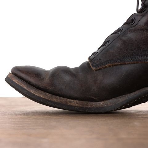 Rolling Dub Trio Griffin 8.5" Plain Toe Boots in Original Black Horsebutt #1010