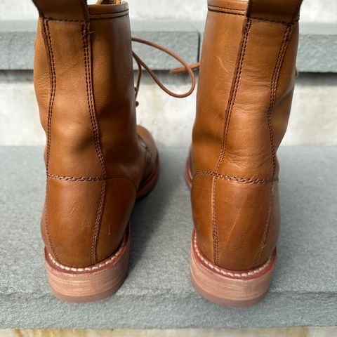 FRYE Veronica Flex Combat in Vintage Pull-up Leather