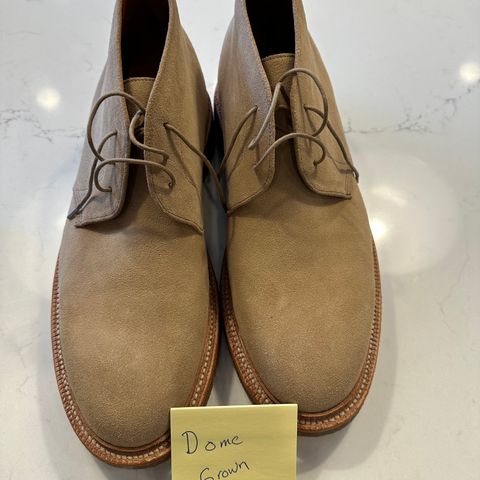 Grant Stone Chukka in C.F. Stead Tan Repello Calf Suede