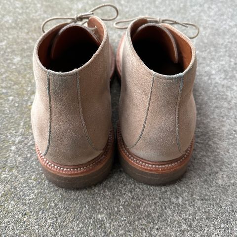 Grant Stone Chukka in C.F. Stead Tan Repello Calf Suede