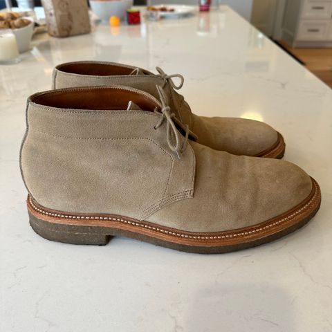 Grant Stone Chukka in C.F. Stead Tan Repello Calf Suede