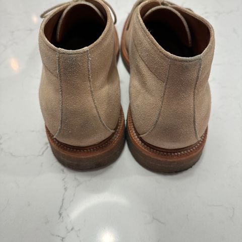 Grant Stone Chukka in C.F. Stead Tan Repello Calf Suede