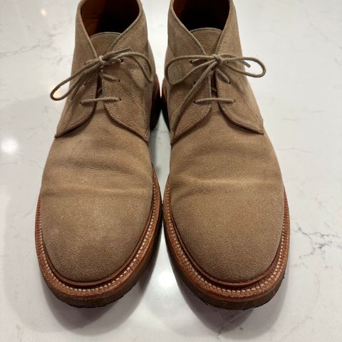 Grant Stone Chukka in C.F. Stead Tan Repello Calf Suede