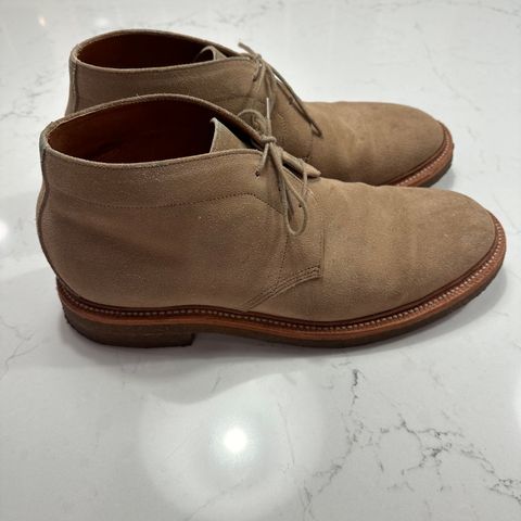 Grant Stone Chukka in C.F. Stead Tan Repello Calf Suede