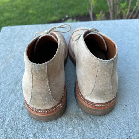 Grant Stone Chukka in C.F. Stead Tan Repello Calf Suede