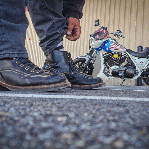 Search result thumbnail of John Lofgren Donkey Puncher Boots in Horween Black Chromexcel
