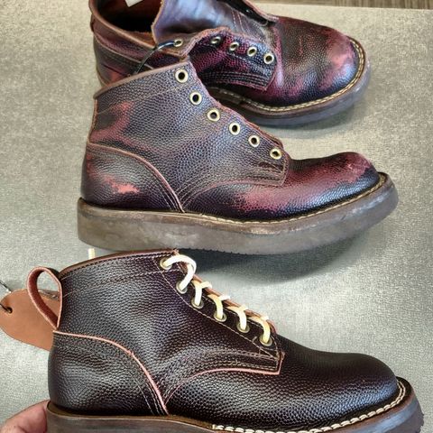 Nicks Urban Logger in Wickett & Craig Burgundy Oiled Latigo