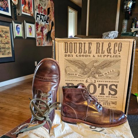 Julian Boots Unlisted Model in Horween Color 8 Shell Cordovan