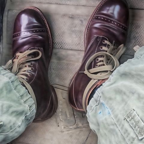 Julian Boots Unlisted Model in Horween Color 8 Shell Cordovan