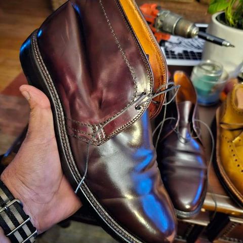 Alden 2-Eyelet Chukka in Horween Color 8 Shell Cordovan