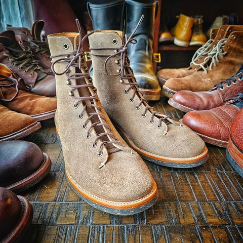 Search result thumbnail of Briselblack The Buck Wholecut Lace to Toe in Horween Natural Chromexcel