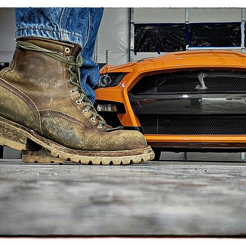 Frank's Lace-To-Toe in Wickett & Craig Olive English Bridle