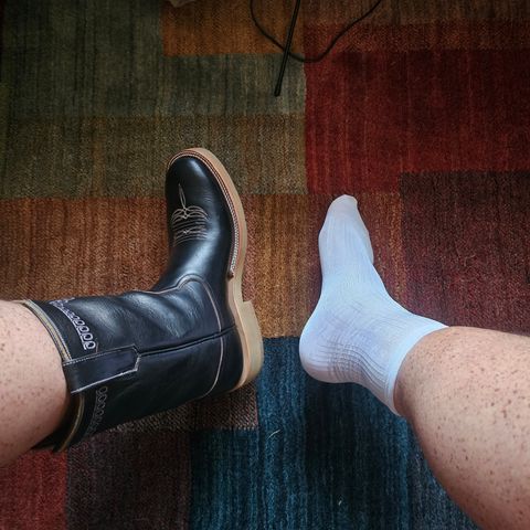 Rios of Mercedes x The Black Bear Brand The Wild West Roughrider in Horween Black Chromexcel Horsehide