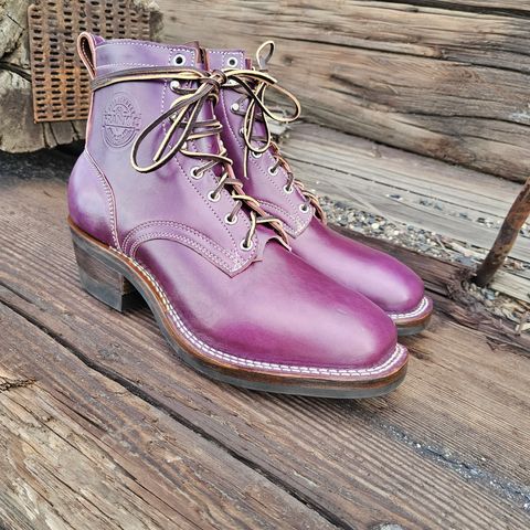 Frank's Square Toe in Maryam Amethyste TPR Horsebutt
