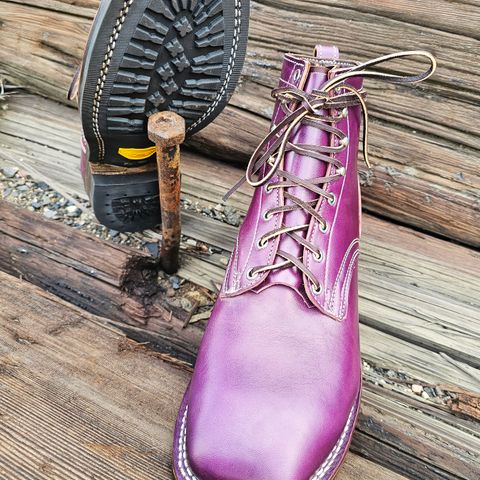 Frank's Square Toe in Maryam Amethyste TPR Horsebutt