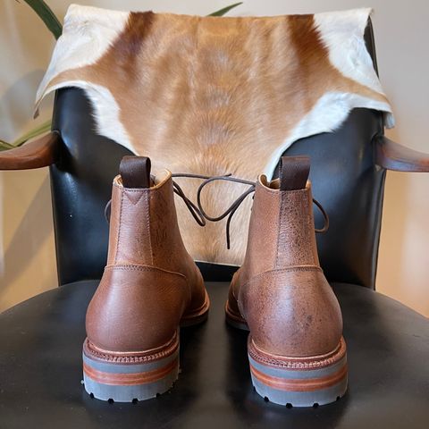 Meermin Service Boot in C.F. Stead Autumn Spice Waxed Kudu