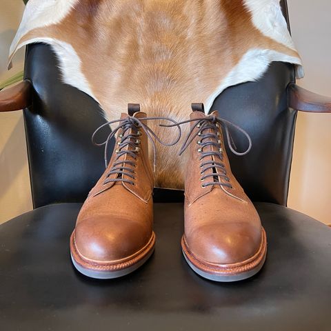 Meermin Service Boot in C.F. Stead Autumn Spice Waxed Kudu