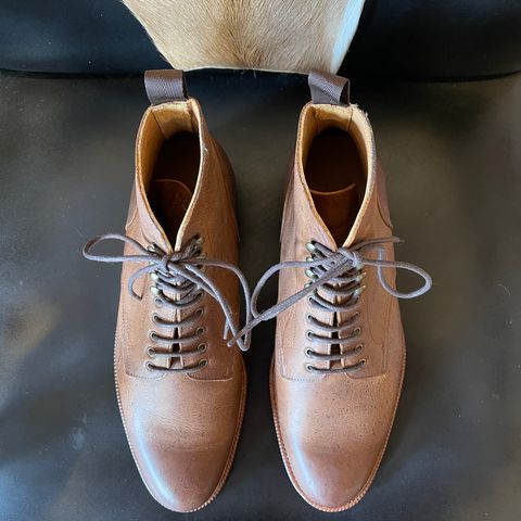Meermin Service Boot in C.F. Stead Autumn Spice Waxed Kudu