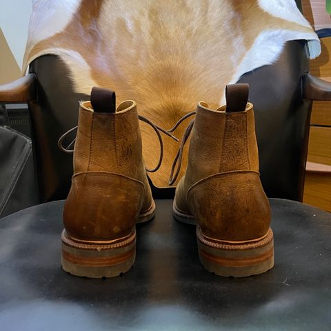 Meermin Service Boot in C.F. Stead Autumn Spice Waxed Kudu