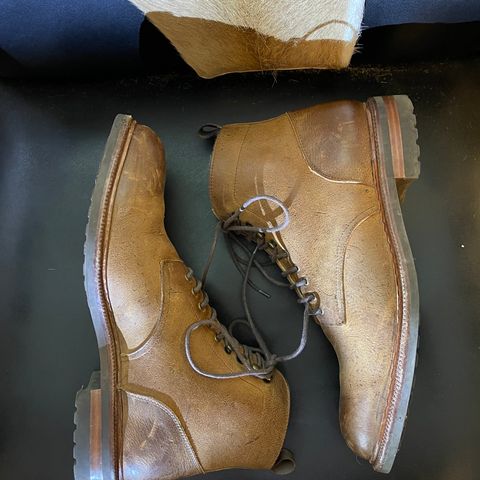 Meermin Service Boot in C.F. Stead Autumn Spice Waxed Kudu