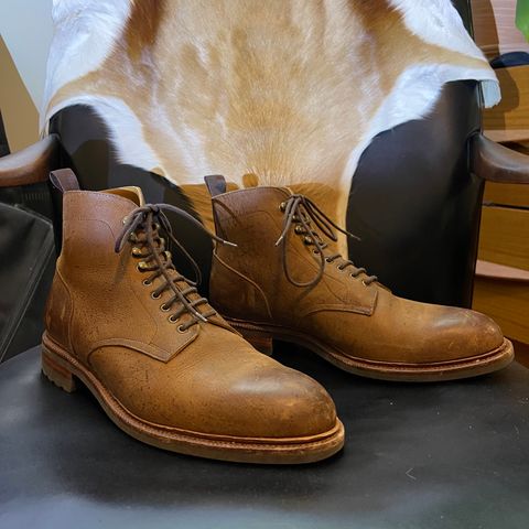 Meermin Service Boot in C.F. Stead Autumn Spice Waxed Kudu