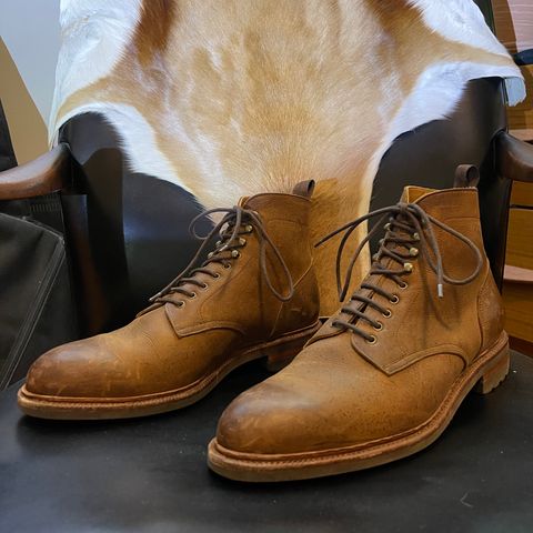 Meermin Service Boot in C.F. Stead Autumn Spice Waxed Kudu