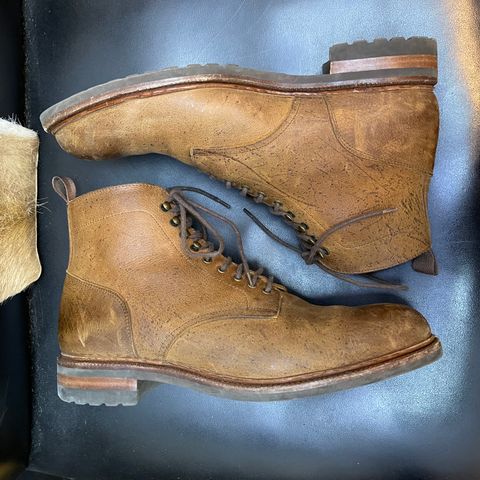Meermin Service Boot in C.F. Stead Autumn Spice Waxed Kudu