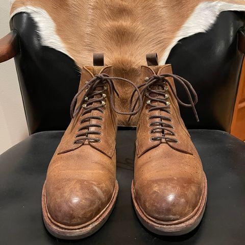 Meermin Service Boot in C.F. Stead Autumn Spice Waxed Kudu