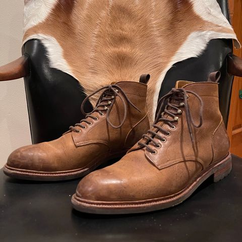 Meermin Service Boot in C.F. Stead Autumn Spice Waxed Kudu