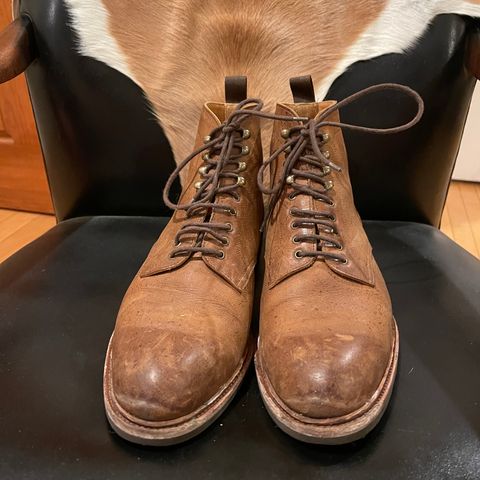 Meermin Service Boot in C.F. Stead Autumn Spice Waxed Kudu