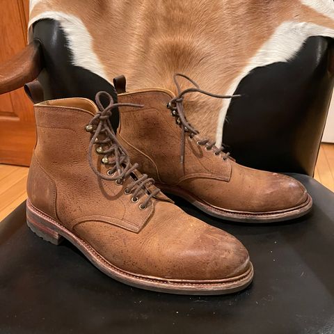 Meermin Service Boot in C.F. Stead Autumn Spice Waxed Kudu