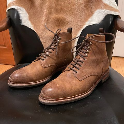 Meermin Service Boot in C.F. Stead Autumn Spice Waxed Kudu